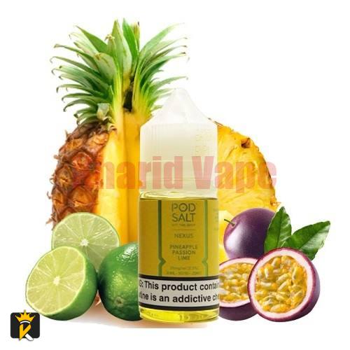 سالت آناناس پشن فروت لیمو پاد سالت <br><span>Pod Salt Nexus Pineapple Passion Lime 30ml</span>